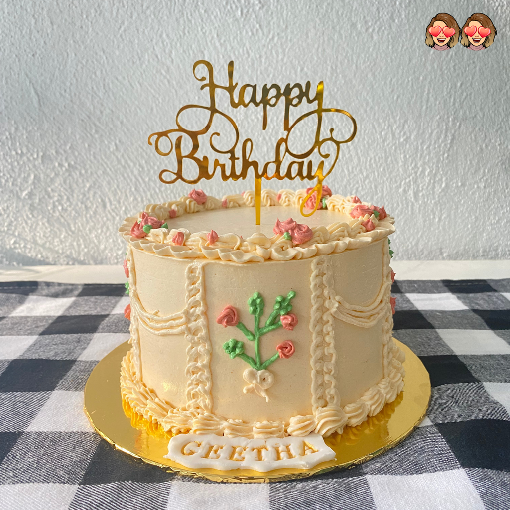 Butter Cake with Buttercream Frosting