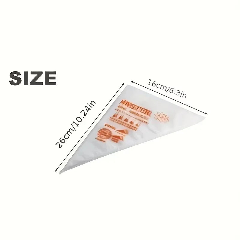 100pcs Disposable Pastry Bags