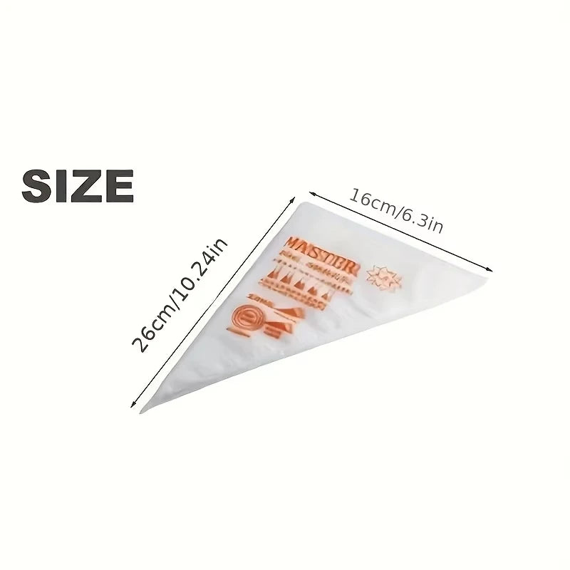 100pcs Disposable Pastry Bags